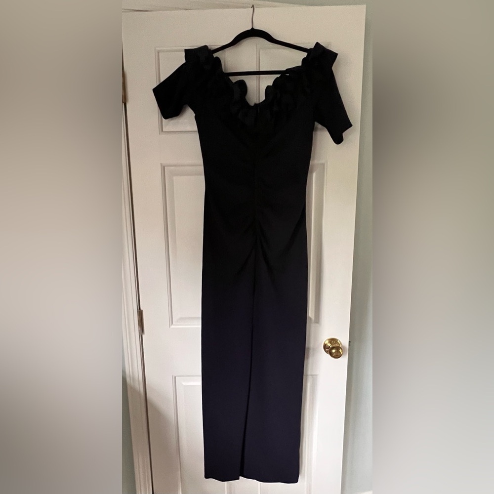 Xscape Strapless Navy Dress- Size 14 - Picture 11 of 13